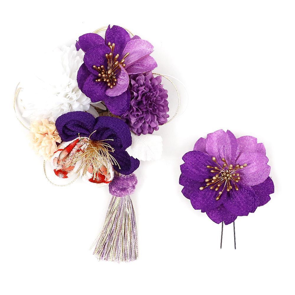 再販不可。うさぎマトリカリアビジューレジンヘアゴムブローチ 再販