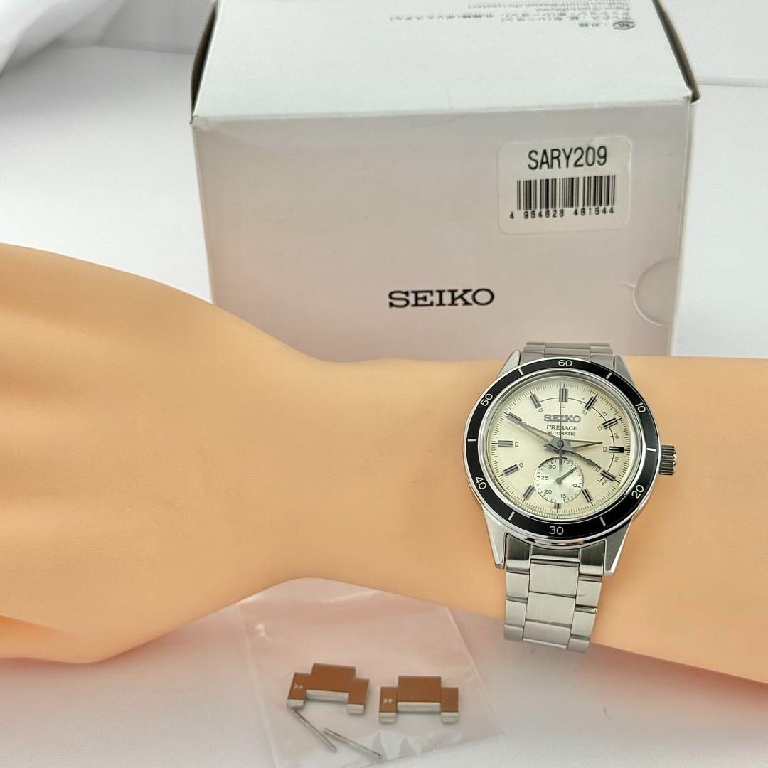セイコー プレサージュ オートマ メンズ デイト 自動巻き式 腕時計 569  