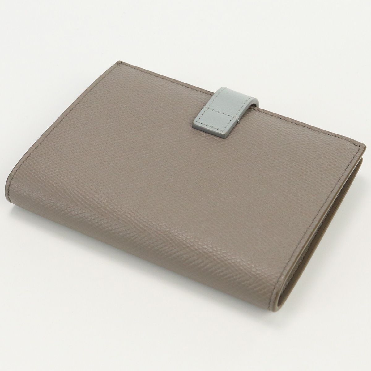 CELINE セリーヌ ミディアム ストラップ ウォレット 10B64 3BRU 10PI 二折財布小銭入付き カーフスキン【中古】 レディース CELINE セリーヌ ミディアム ストラップ ウォレット 10B64 3BRU 10PI