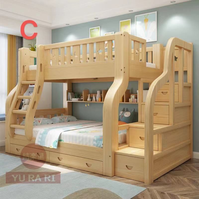木製実木子母ベッド二段ベッド上下上下上ベッド高低ベッド子供ベッド大人母子ベッド