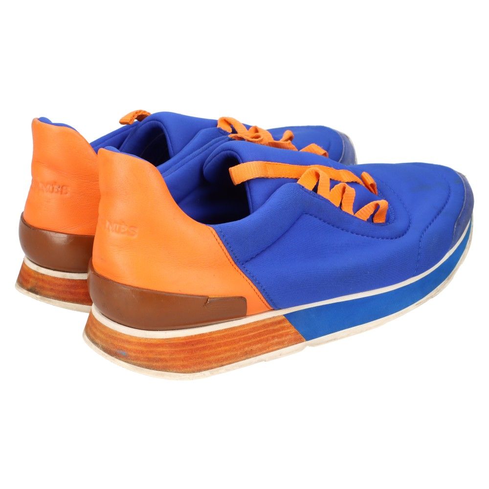 美品！エルメス　Hermes　マイルス　ナイロン×レザー　スニーカー　オレンジ エルメスの2023年春夏はどれが買い？──GQエディターのベスト