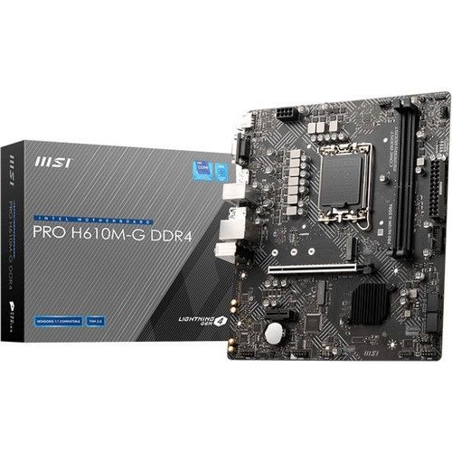 MSI H610M-G DDR4 ゲーミング デスクトップ マザーボード - Intel H610 チップセット - ソケット LGA-17