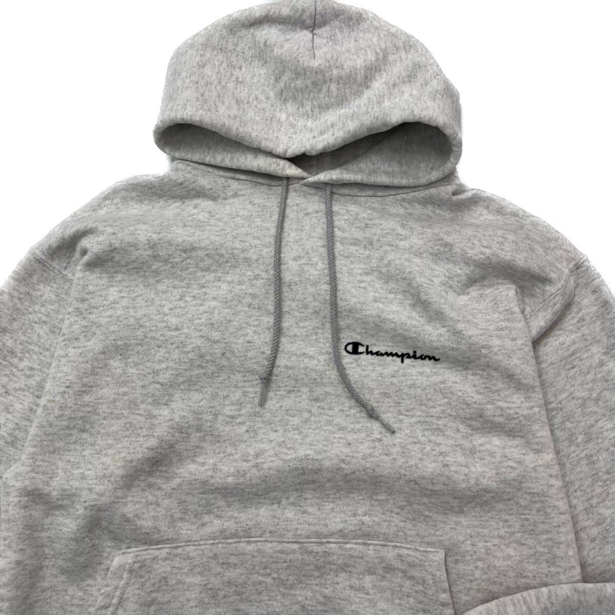 Champion  メキシコ製 胸ロゴ グレー スウェット プルオーバー パーカー M アメカジ スポーツ ストリート 古着 チャンピオンDC221