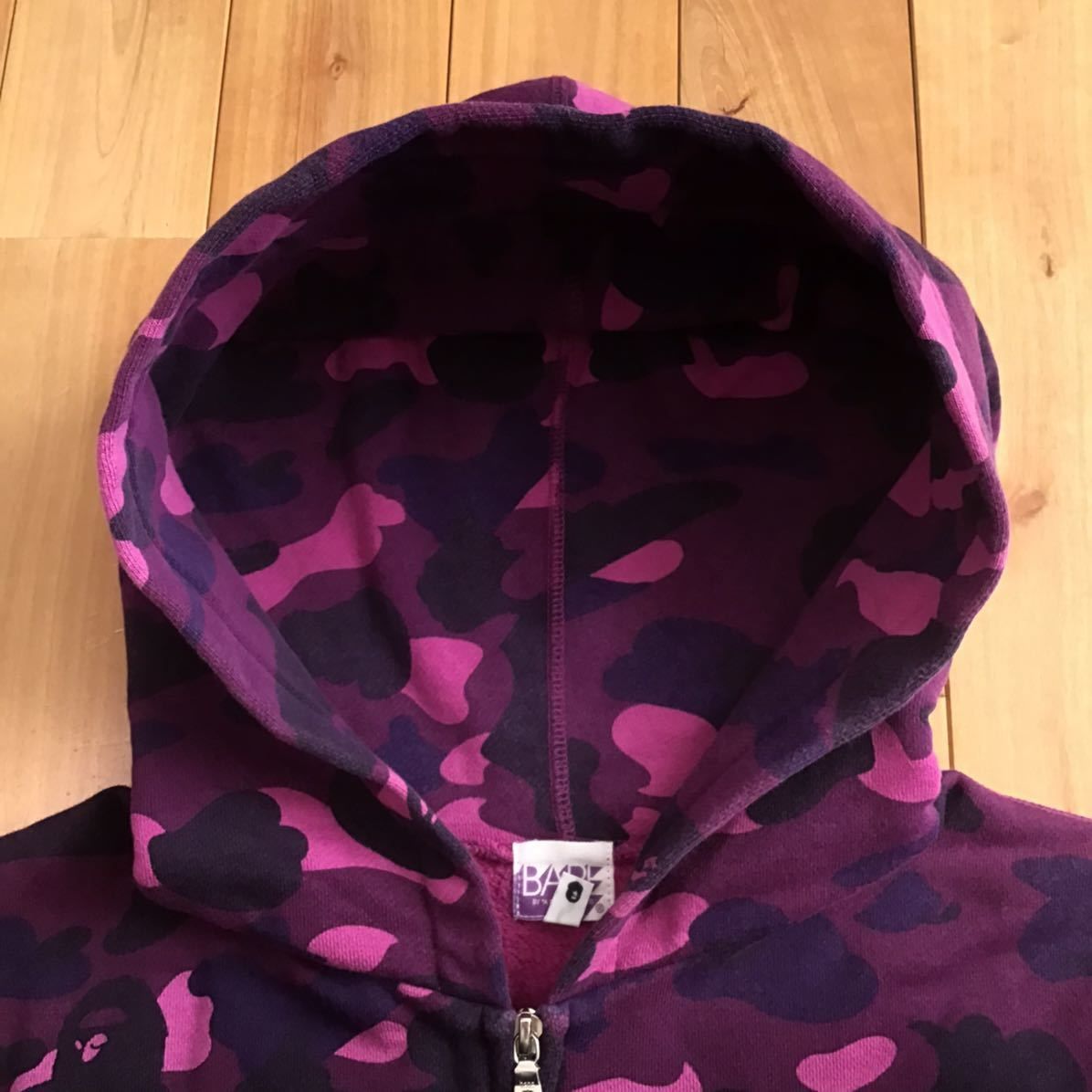 APE エイプ スウェット パーカー 迷彩 ベスト Lサイズ 赤