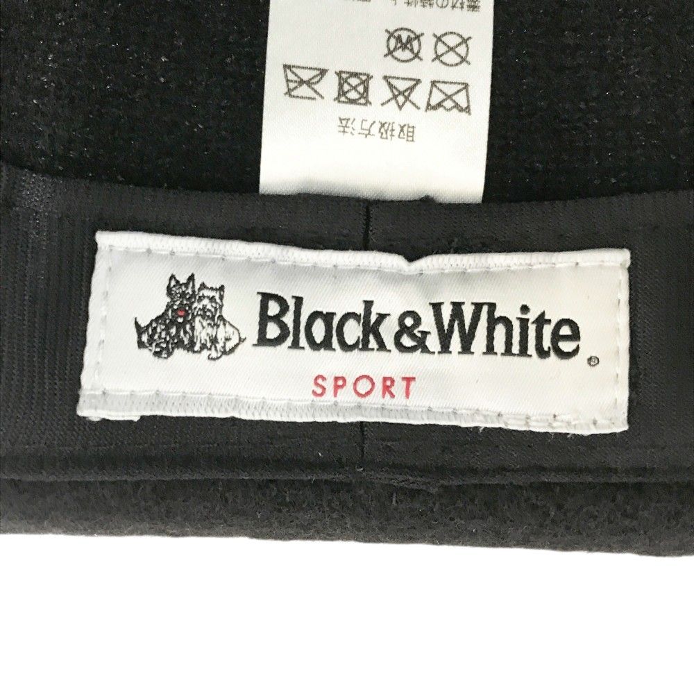 BLACK&WHITE ブラックアンドホワイト 中折れハット ブラック系 F