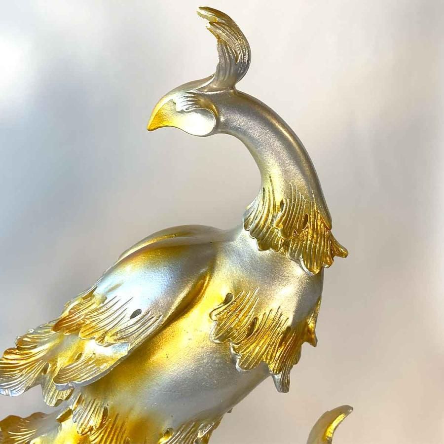 鳳凰　オリジナル　縁起物 Amazon.co.jp: 鳳凰の置物 【改運】 朱雀 火の鳥 鳳凰 四霊 霊鳥