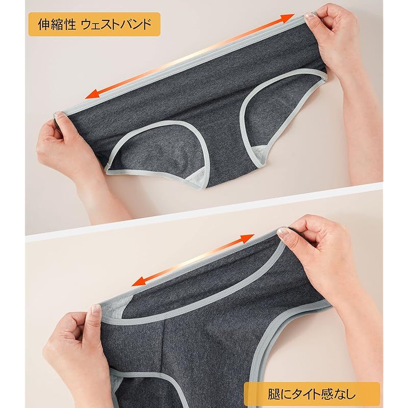 INNERSY] ［インナイス］ショーツ レディース 下着 女性用 パンツ レギュラーショーツ スタンダード ローライズ 綿 蒸れにくい 通気性 快適  6枚組 セット M-4L (M, ダーク2) 0 - メルカリ