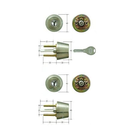 【新品・7営業日以内発送】GOAL ゴール V-AD 5 (2個同一) 扉厚30-43MM 取替用シリンダー VAD5(2個同一)扉厚3043MM【沖縄離島販売】