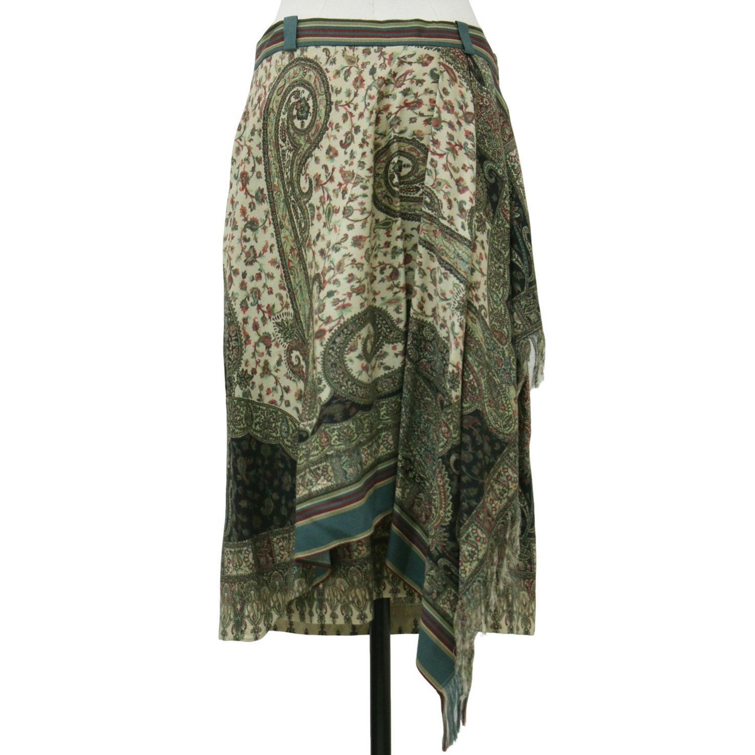 ETRO　エトロ　ラップスカート 新品 ETRO エトロ スカート グリーン系 サイズ:44(XL