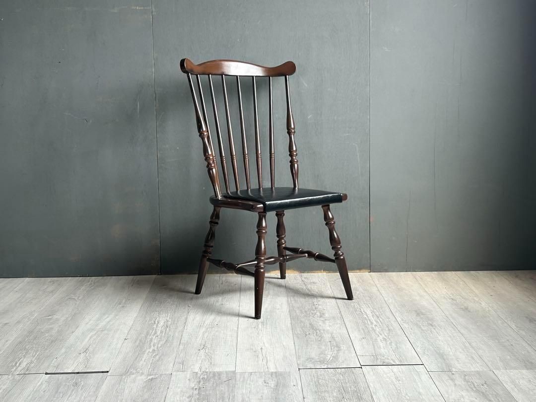 希少　アイエフ家具　ウィンザーチェア　スポークチェア　ヴィンテージチェア　IZ ②アイエフ家具 if ウィンザーチェア スポークチェア