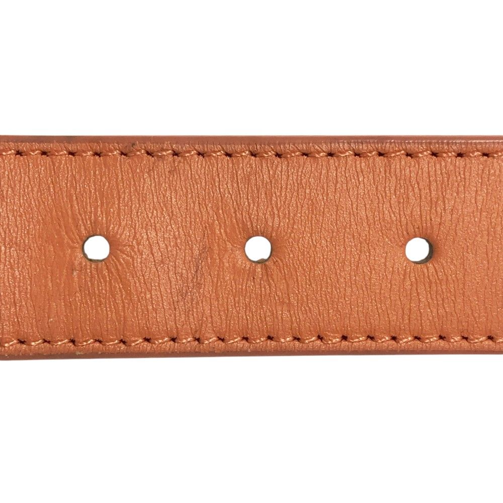 PEARLY GATES PG 89 レザー ベルト オレンジ PEARLY GATES PGロゴ