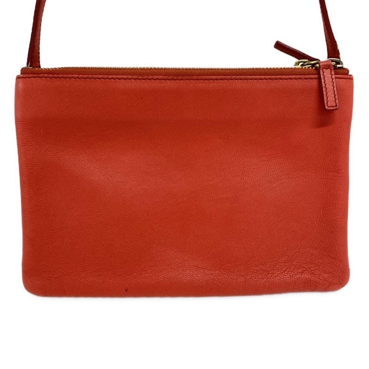 セリーヌ ショルダーバッグ レザー トリオ 赤 レッド CELINE(セリーヌ) ショルダーバッグ トリオ レッド 斜めがけ