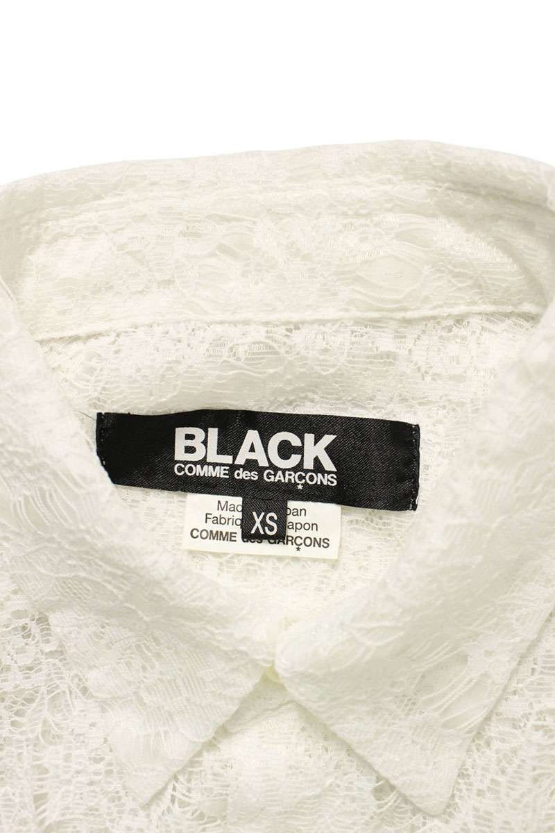 ブラックコムデギャルソン 16SS 1Q-B022 AD2015花柄シアー長袖シャツ  