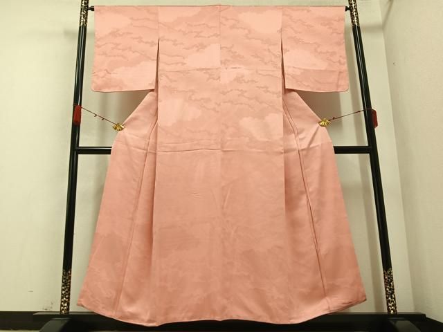 上質な色無地 立波地紋