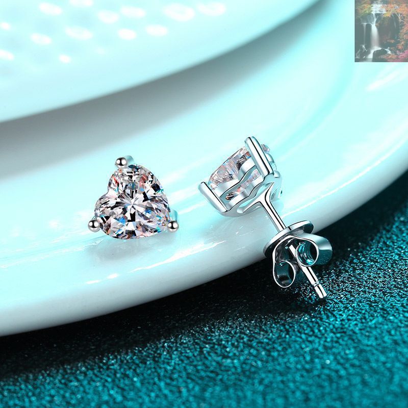 最高級モアッサナイト　モアサナイト　人工ダイヤモンド　ピアスバングル ピアス モアサナイト 0.5ct シルバー925 人工ダイヤモンド