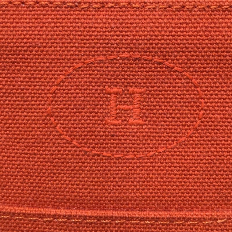 エルメス HERMES ボリードポーチ20 オレンジ トワール ユニセックス  