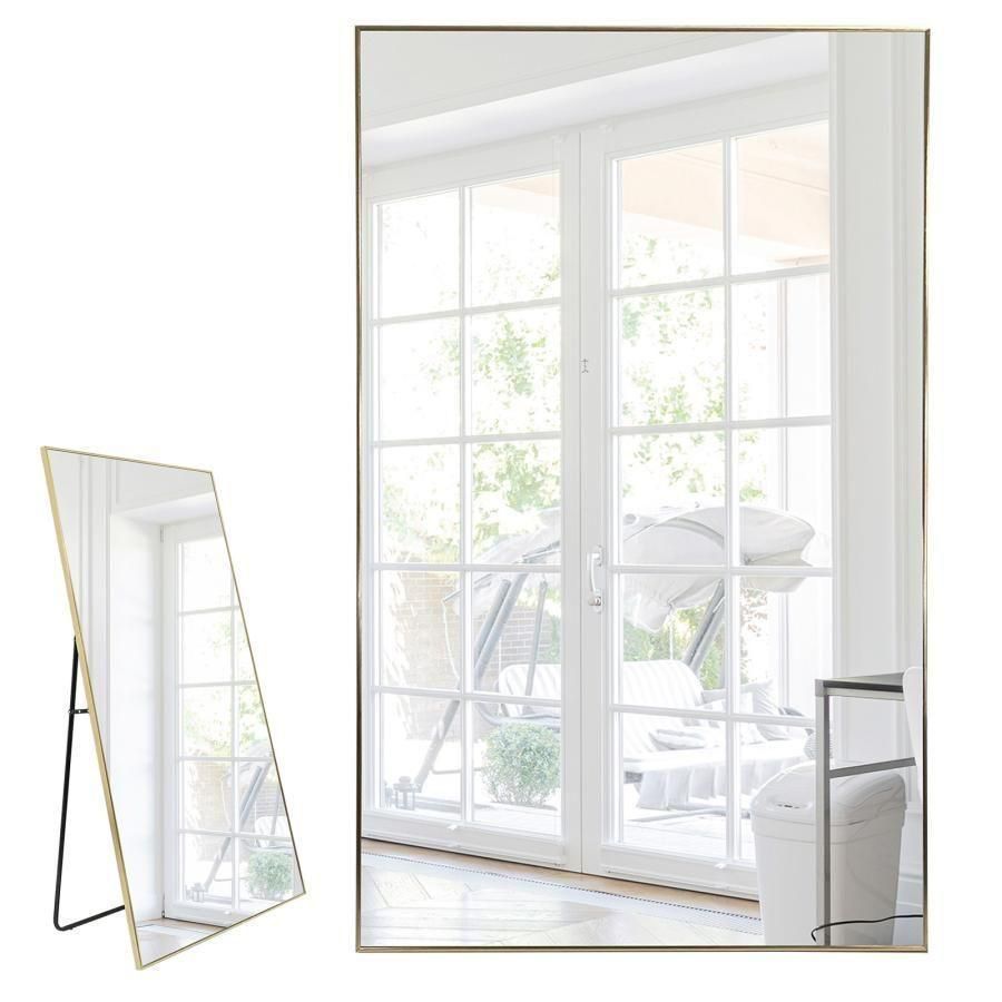 全身鏡 大型 直角 160cmx100cm スタンドミラー ゴールド 1968 - メルカリ