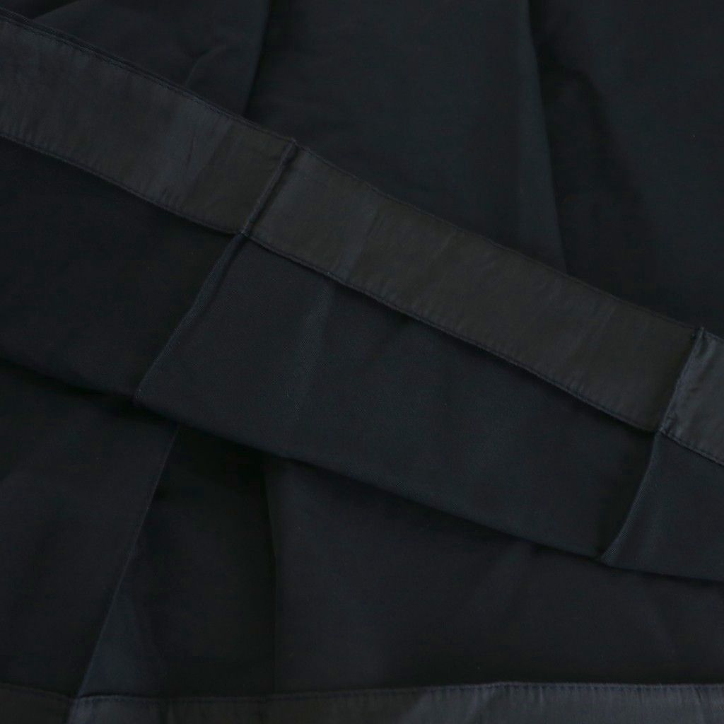 ジルサンダー JIL SANDER NAVY フレアスカート タック ひざ丈 42