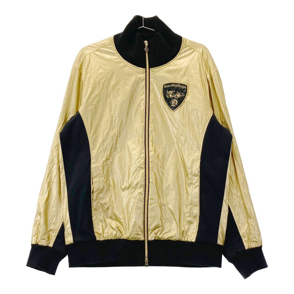 サイズ：4 DANCE WITH DRAGON ダンスウィズドラゴン 裏フリース 長袖ジャケット ゴールド系 [240101353501] ゴルフウェア メンズ ストスト