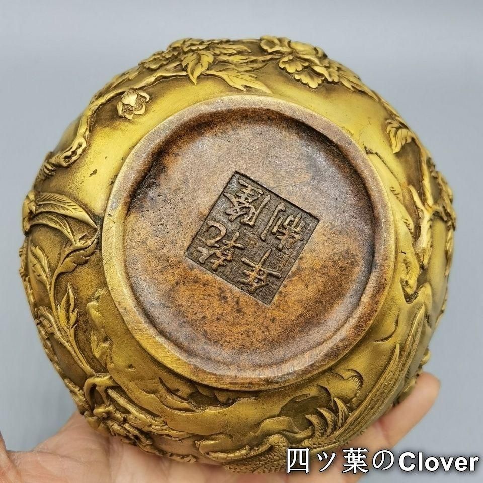 銅器 手提げ薫香炉 麒麟暖手炉 装飾品 工芸品 置物 銅器 麒麟暖手炉 花鳥香薫炉 香道具 装飾品 工芸品 置物 - メルカリ