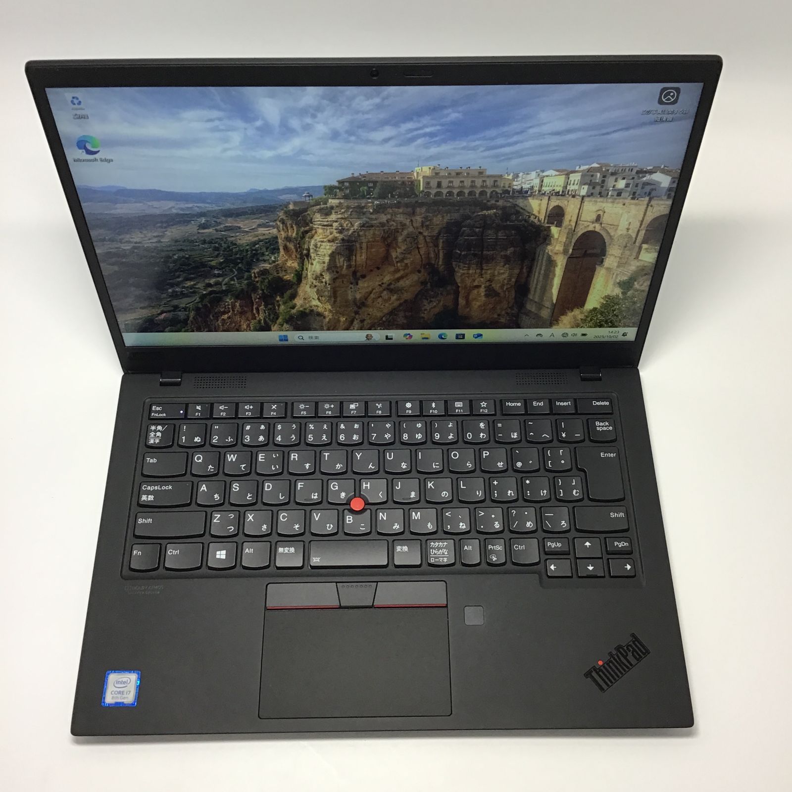 Lenovo ThinkPad X1 Carbon Gen7 第8世代Core i7 メモリ16GB SSD512GB 14インチ WEBカメラ 指紋認証 Windows11Pro 4538