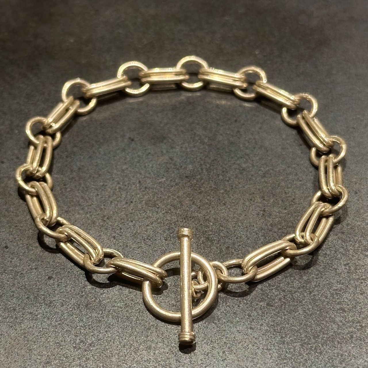 SILVER925 OVAL LINK CHAIN DESIGN BRACELET/シルバー/ブレスレット/バングル