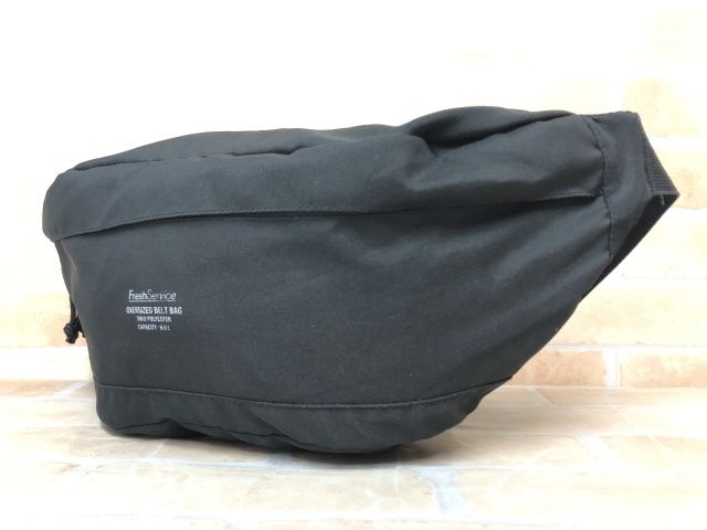 【中古】 FreshService フレッシュサービス オーバーサイズド ベルトバッグ ブラック  111415768