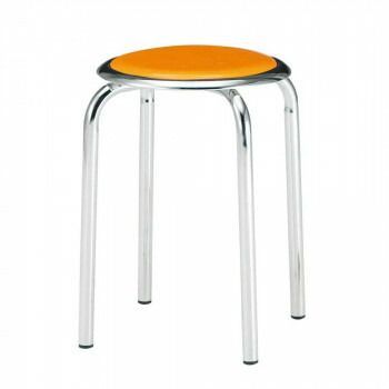 藤沢工業 TOKIO スツール M-24M オレンジ 10脚入