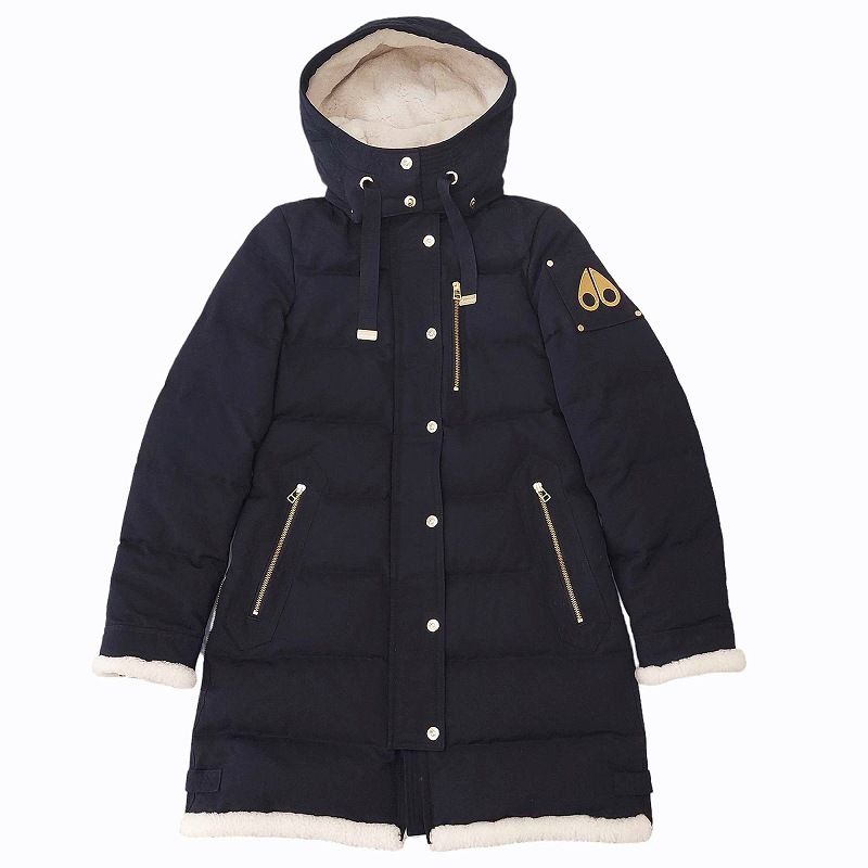 良品★ムースナックルズ・メタルアイコン ベルト フード付き ダウンコート(S) ムースナックルズ MOOSE KNUCKLES ダウンコート ジャケット