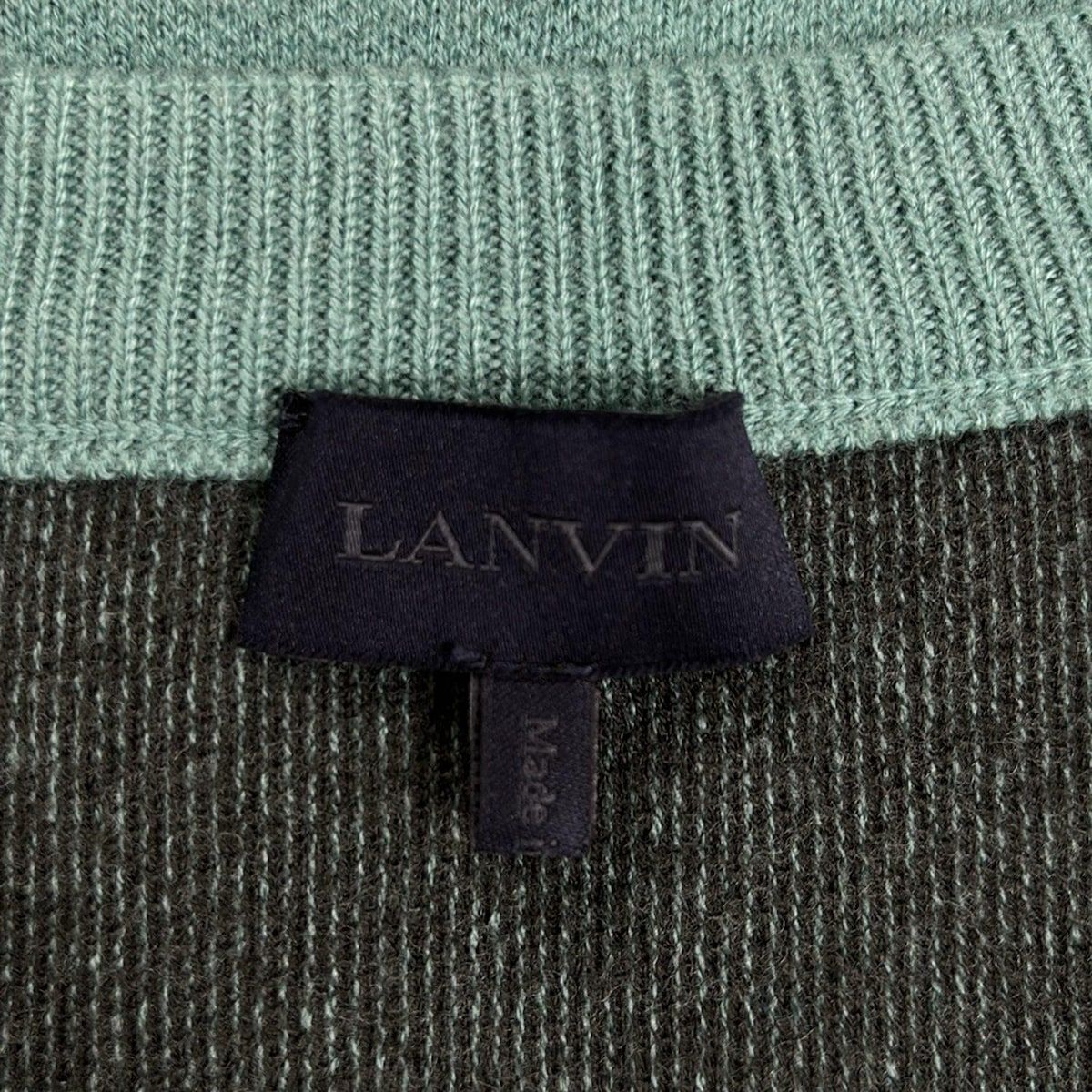 LANVIN 長袖ニットセーター LANVIN collection☆長袖ニット ウール100% - メルカリ