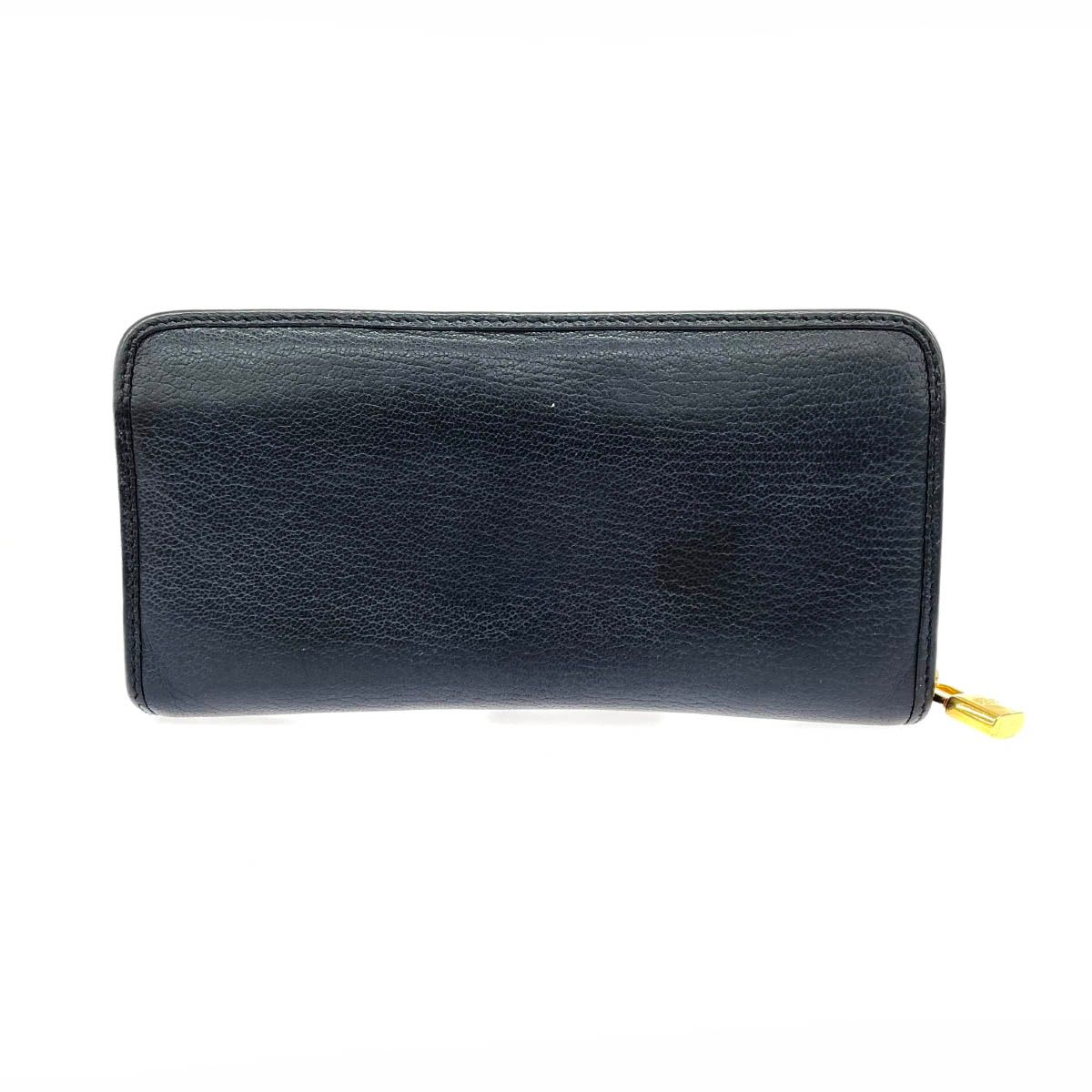 ロエベ アナグラム ラウンドファスナー 型押し 長財布　ブラック LOEWE ロエベ ラウンドファスナー 長財布 ブラック レザー