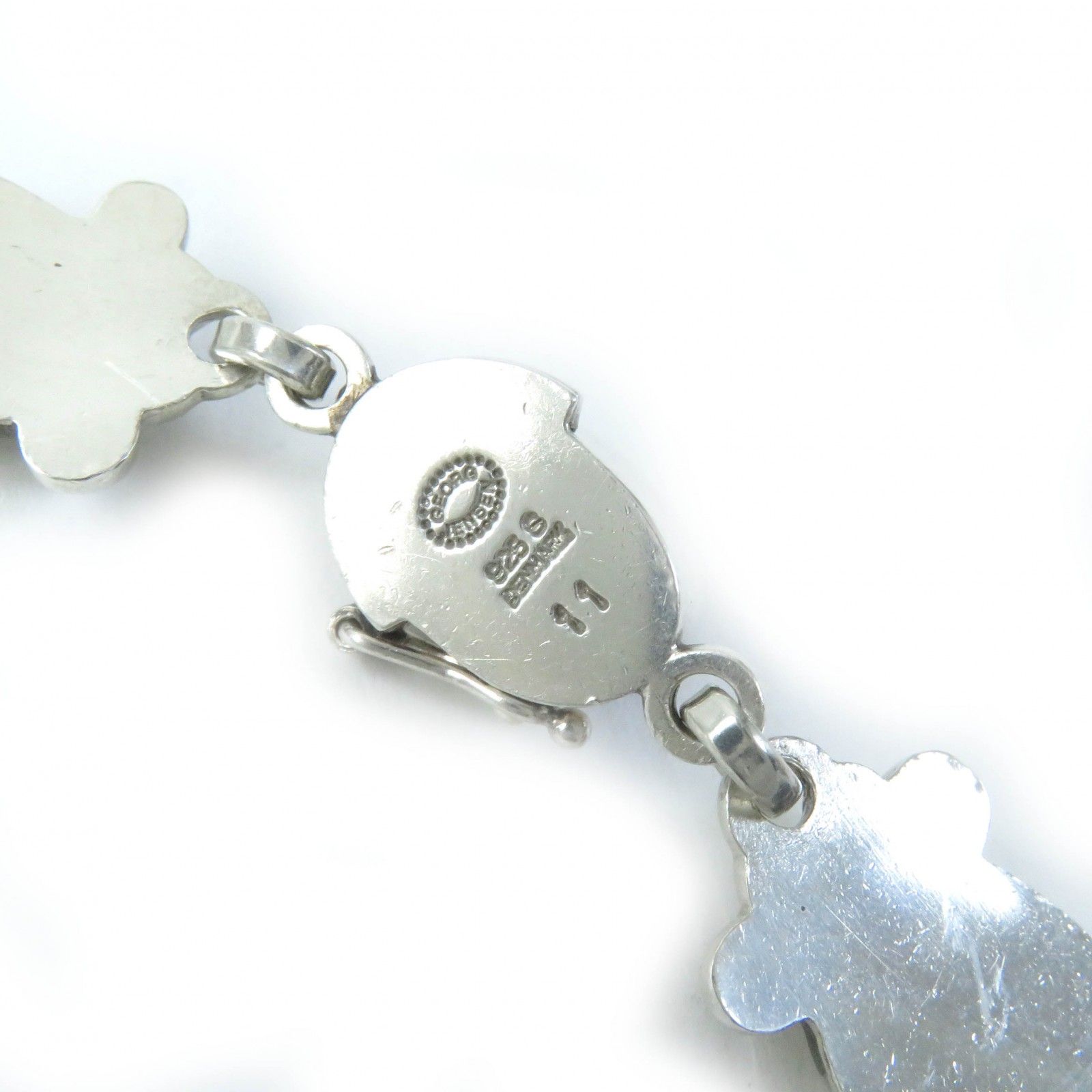 定価約37万 美品 ジョージジェンセン ブレス 11 ムーンライト ブロッサム Georg Jensen ジョージジェンセン ブレスレット ムーンライト