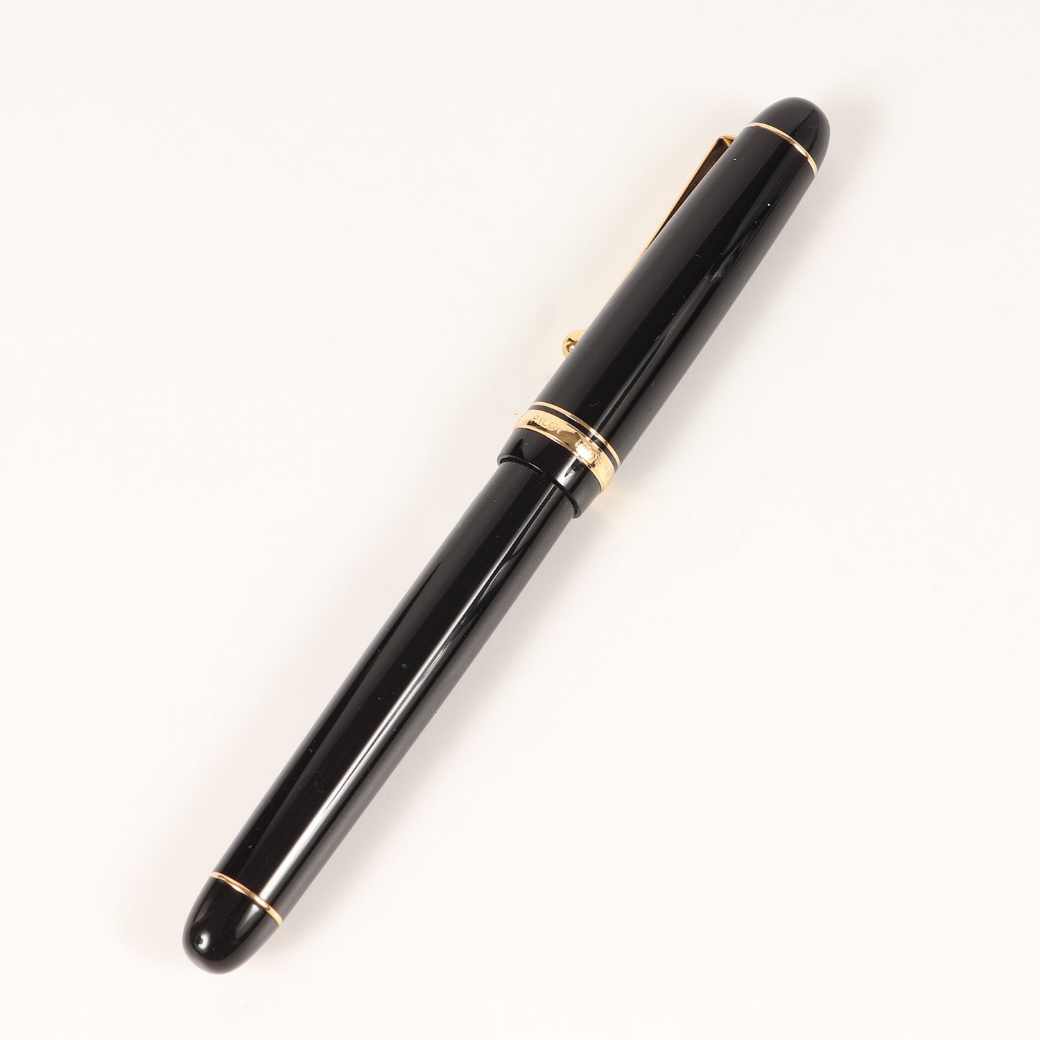 美品 PILOT パイロット カスタム74 万年筆 ペン先 14K-585 5号 F細字