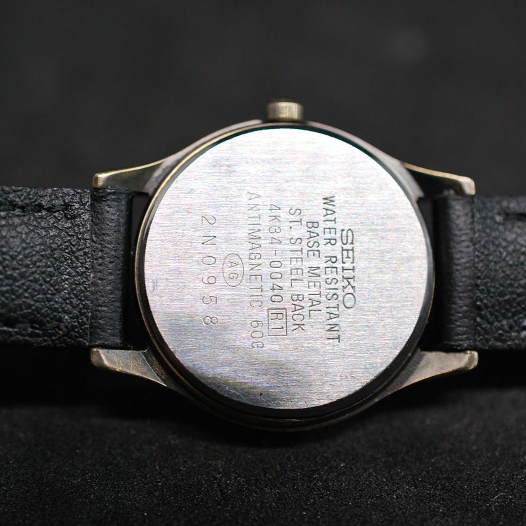 266 【美品 新品電池】 VINTAGE SEIKO セイコー 4K34-0040 Avenue