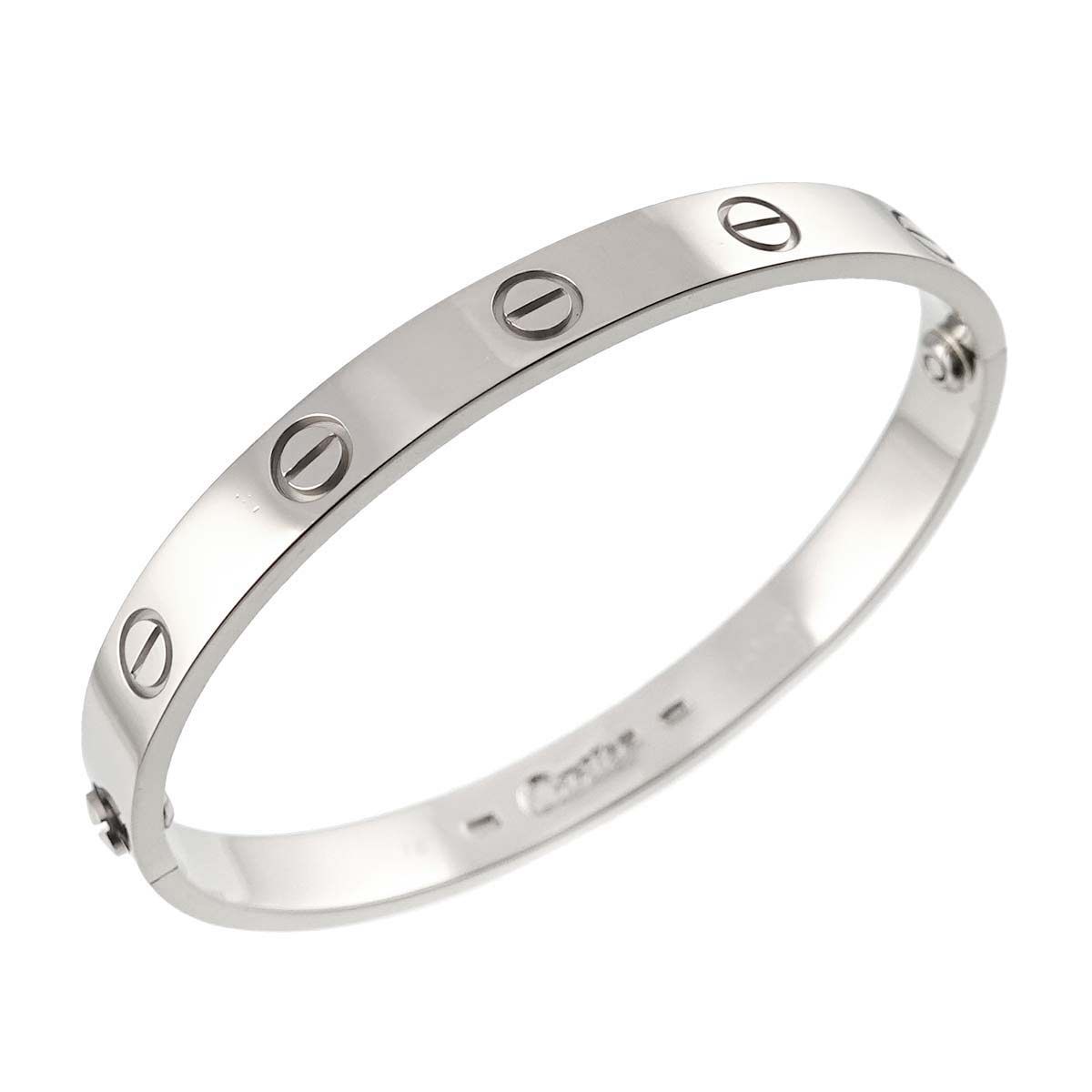 カルティエ Cartier ラブ ブレス #18 K18 WG ホワイトゴールド