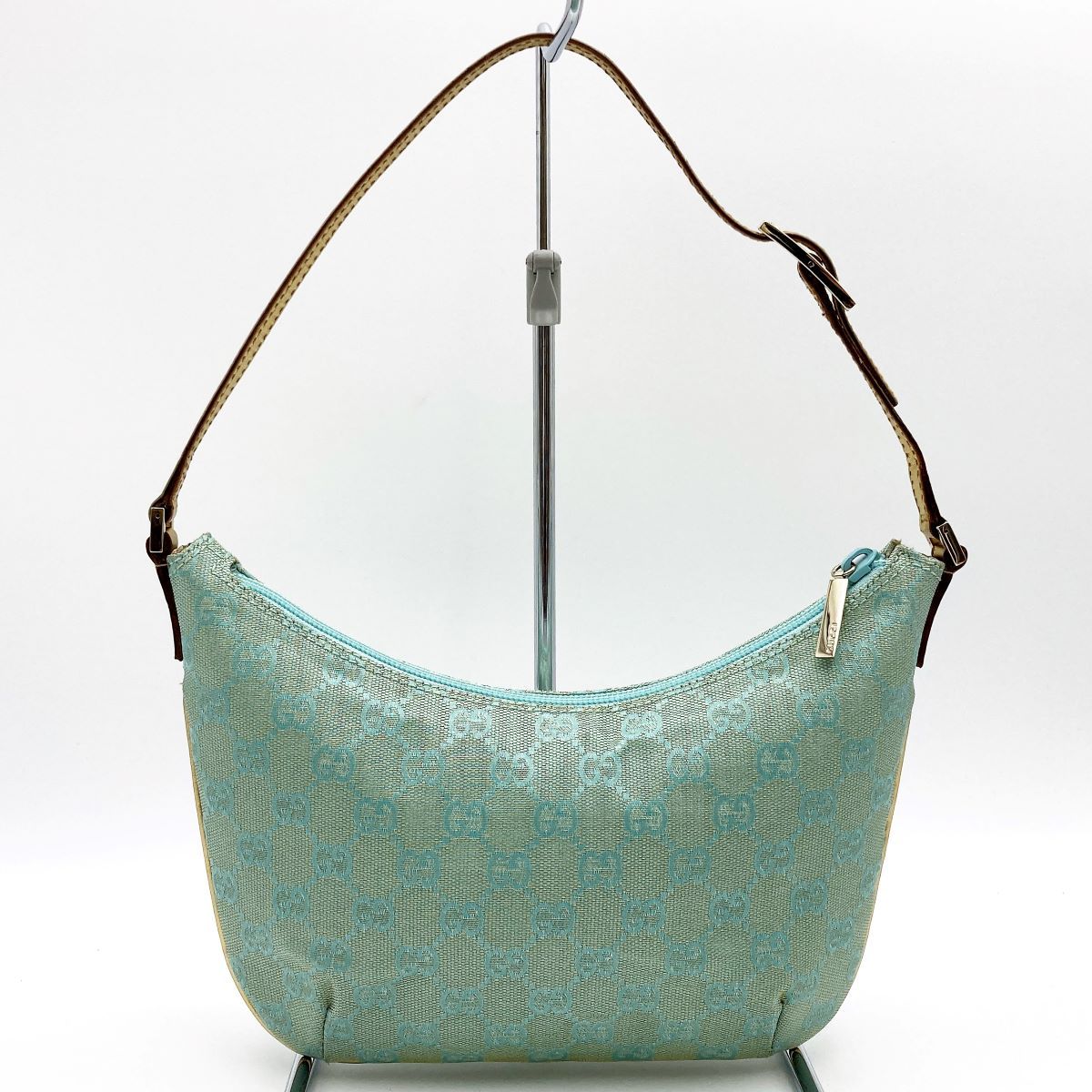 美品 GUCCI グッチ GG柄 ホーボーバッグ ショルダーバッグ 肩掛け 