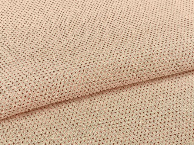 平和屋着物▽本塩沢 単衣 蚊絣 正絹 逸品 AAAS1490oa 平和屋着物