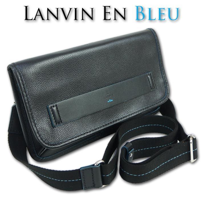 ランバンオンブルー LANVIN en Bleu 牛革 クラッチショルダーバッグ