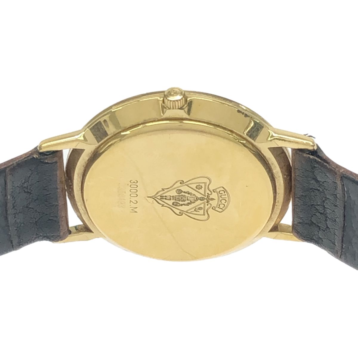 GUCCI ゴールド クォーツ時計　腕時計　1600I 不動 腕時計 GUCCI グッチ 3000.2.M クォーツ QZ ラウンド