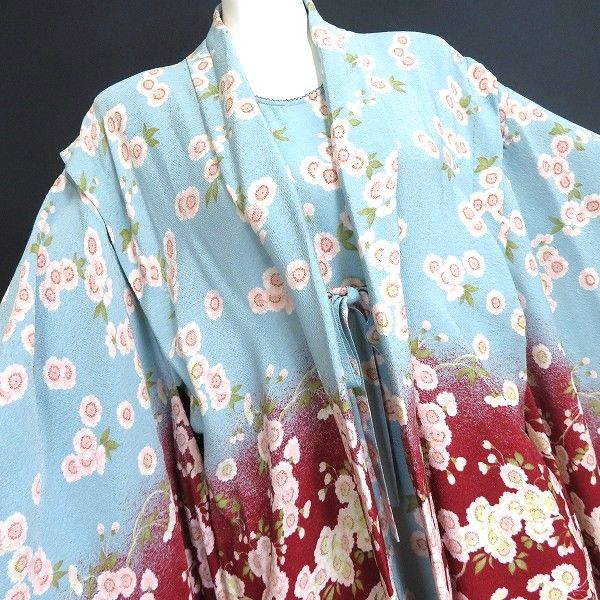 au ワンダフルワールド カネコイサオ セットアップ 桜柄 縮緬 ちりめん 羽織り ワンピース 2002年 和風 着物 970583 k01 MAAHADDERANG_COM