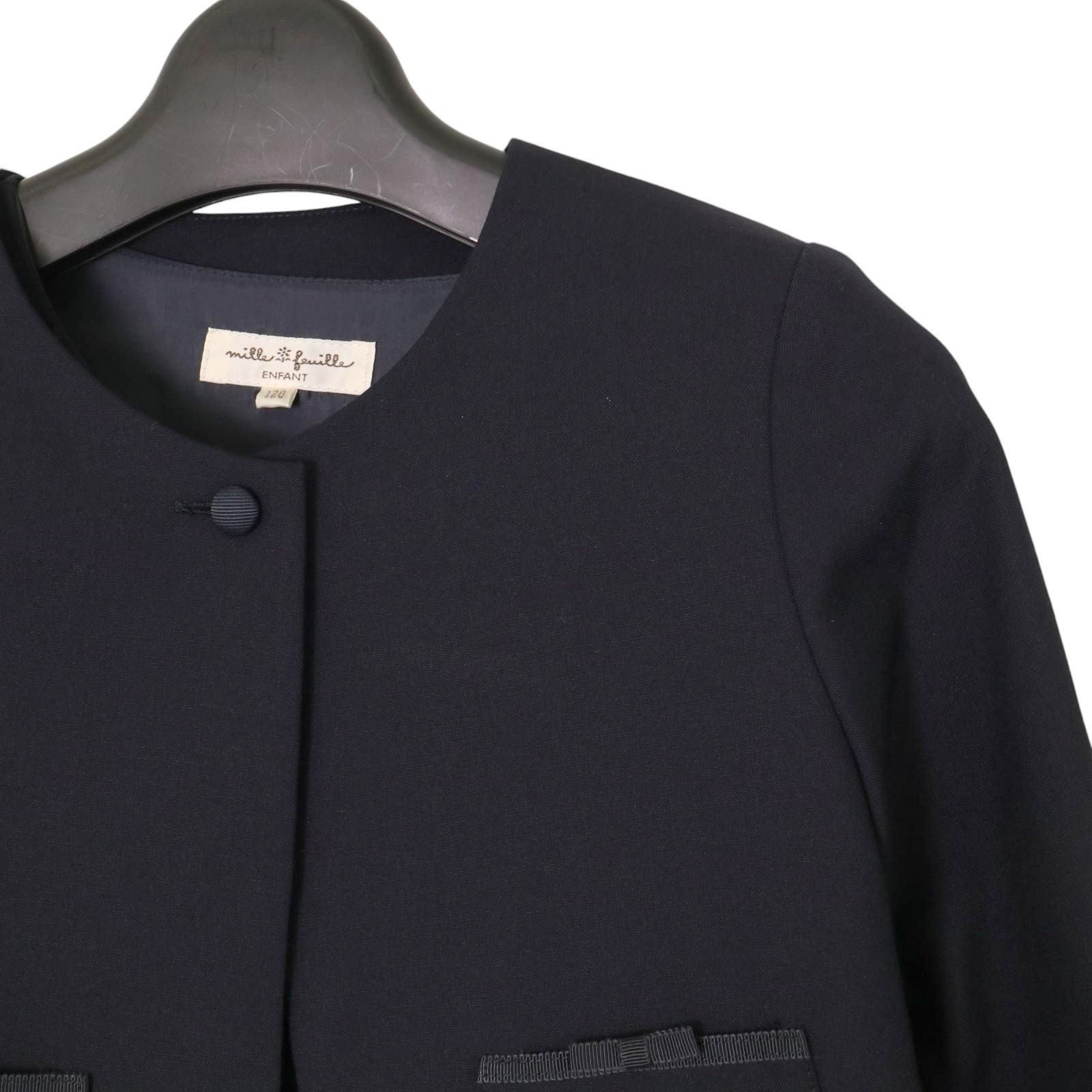 美品】ミルフィーユ お受験 アンサンブル 120 ミルフィーユ