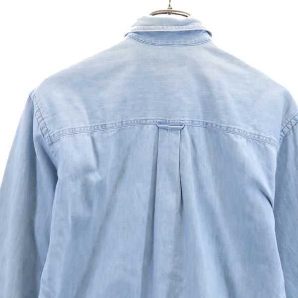 90s USA製 ランズエンド LANDS'END デニムシャツ レディースM 90s USA製 ランズエンド LANDS'END デニムシャツ レディースM