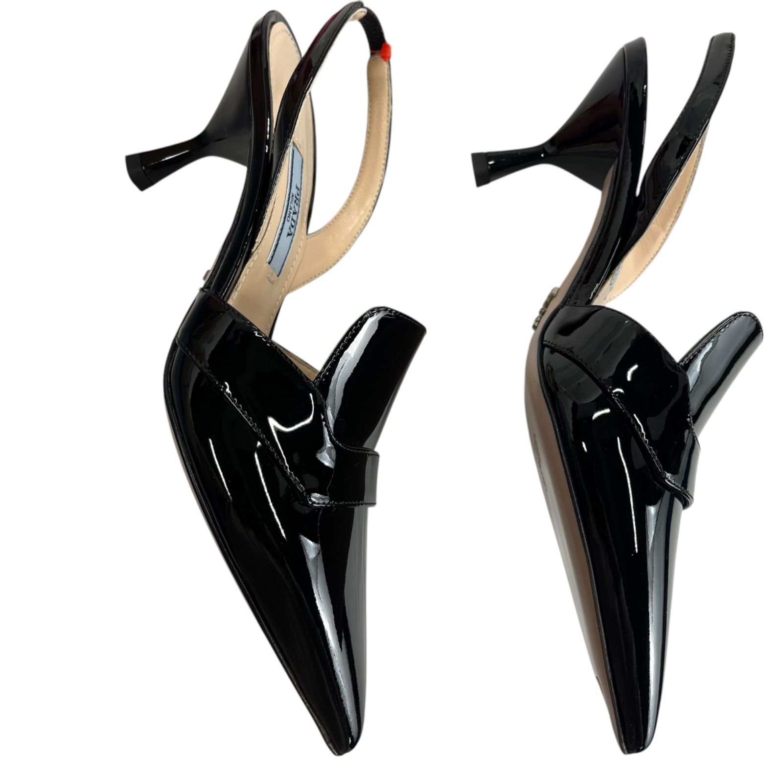 ○未使用 プラダ PRADA パテントレザー エナメル パンプス 靴 ○未使用 プラダ PRADA パテントレザー エナメル パンプス 靴