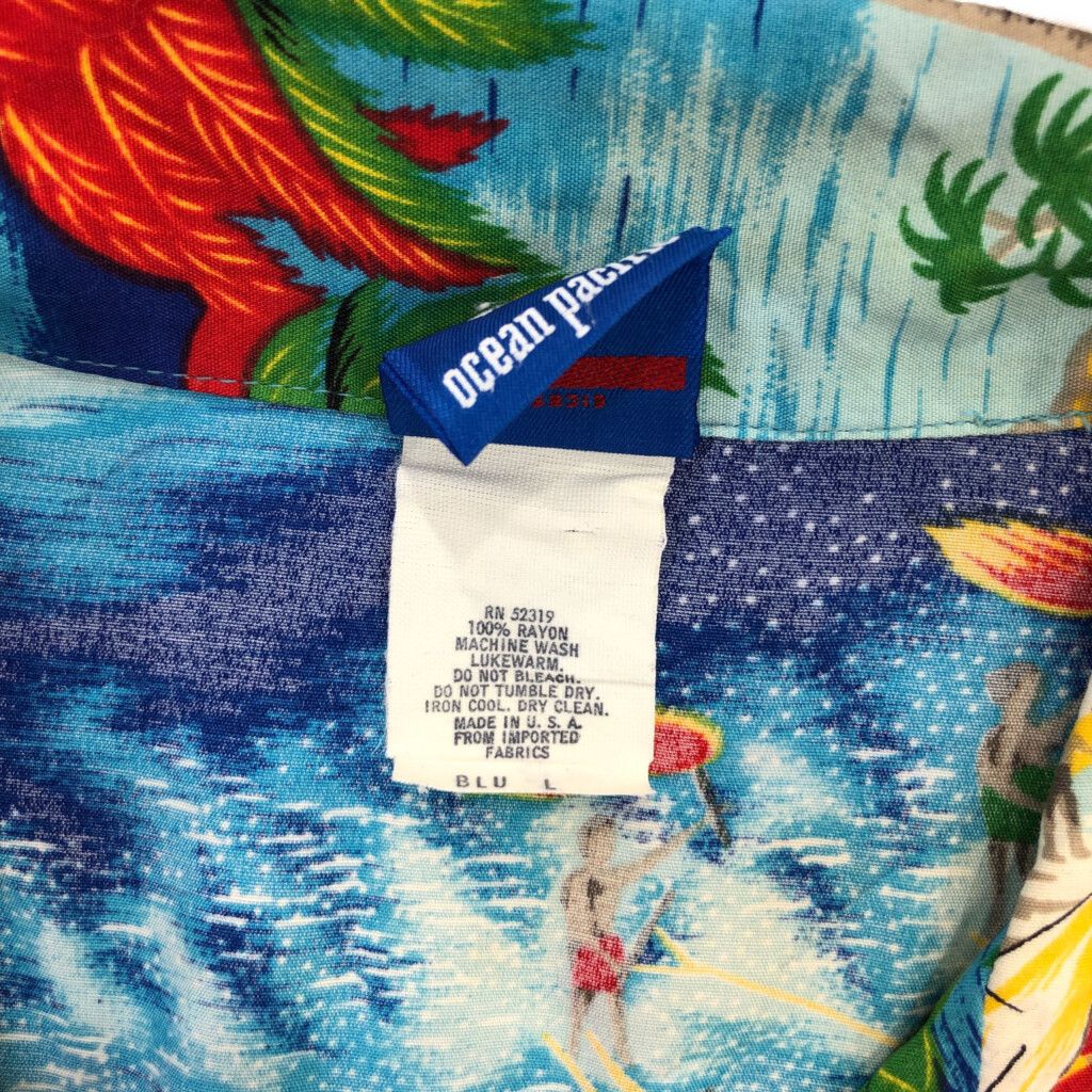 1980'sヴィンテージOceanpacificオーシャンパシフィック総柄シャツ 1980´sヴィンテージOceanpacificオーシャンパシフィック総柄シャツ