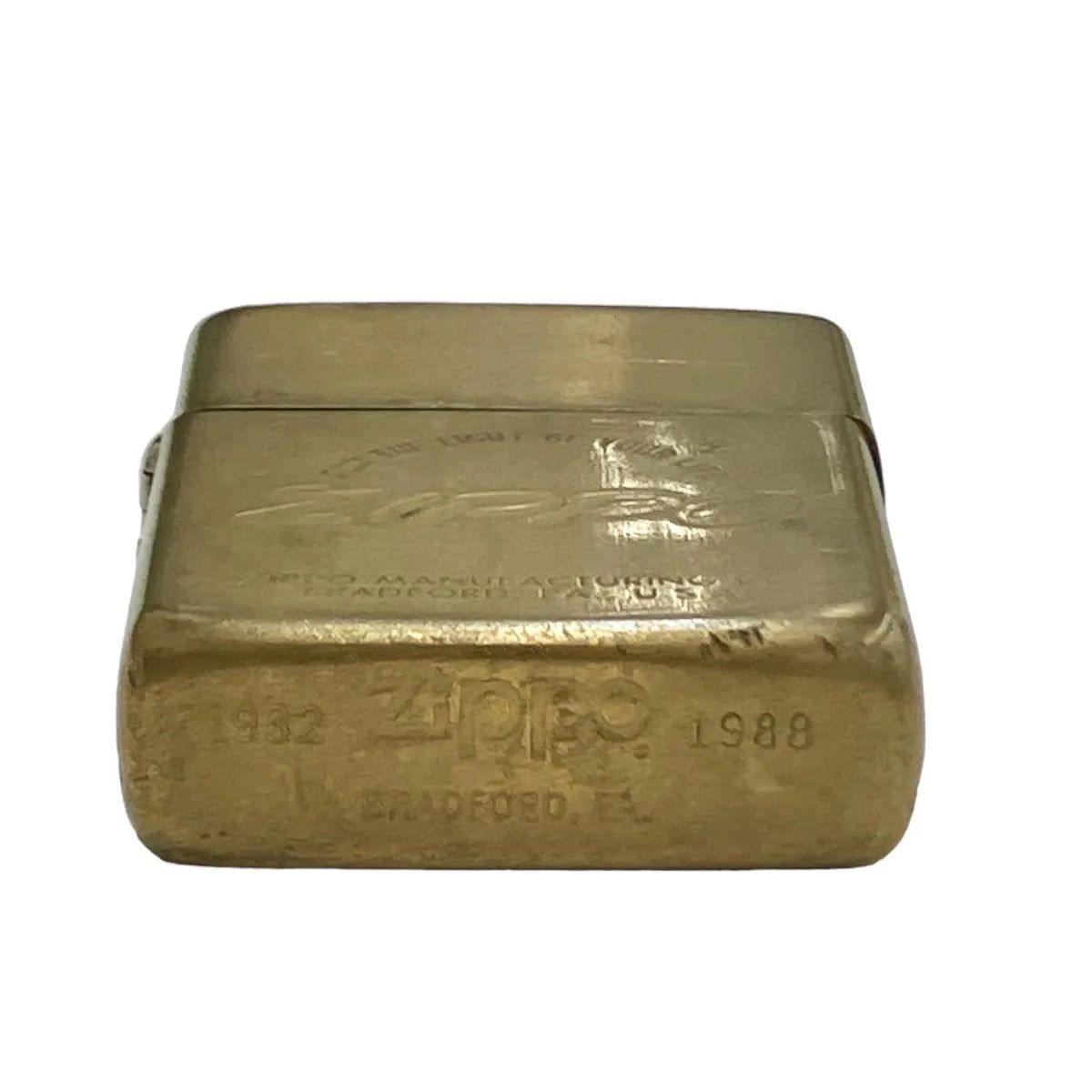 ZIPPO　ジッポー　ゴールド無地　1932～1987年製　★動作品★