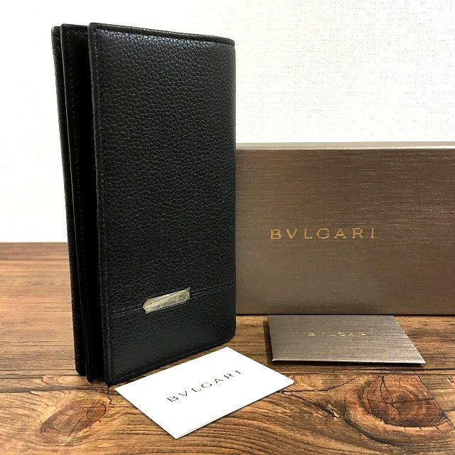 222 送料込み！ 未使用品 BVLGARI 長財布 284708 オクト ブラック 箱付き