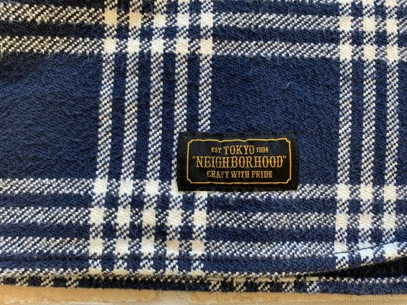 美品ネイバーフッド ヘビーチェックフランネルシャツCABELLA C-SHIRT