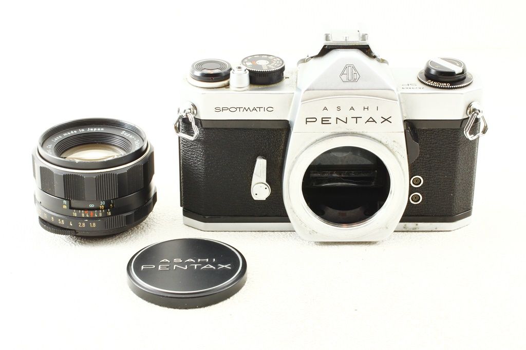 完動品◎ペンタックスSP 55mm f1.8 フィルムカメラ 73/82 PENTAX - 完動品◎ペンタックスSP 55mm f1.8 フィルムカメラ 73