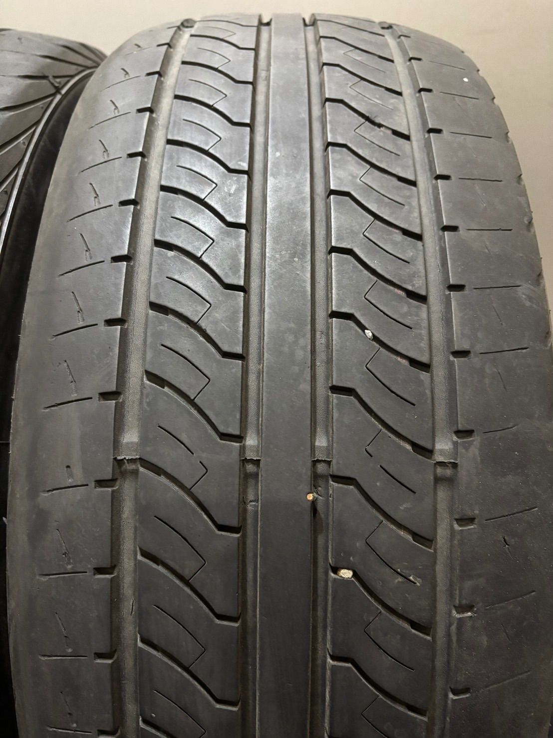 225|50R18C 107|105T 8P.R. LT ALLENCOUNTER|NEWSTREET OG-20 20年製 夏タイヤ 4本 ハイエース キャラバン ホワイトレター 南8-K344