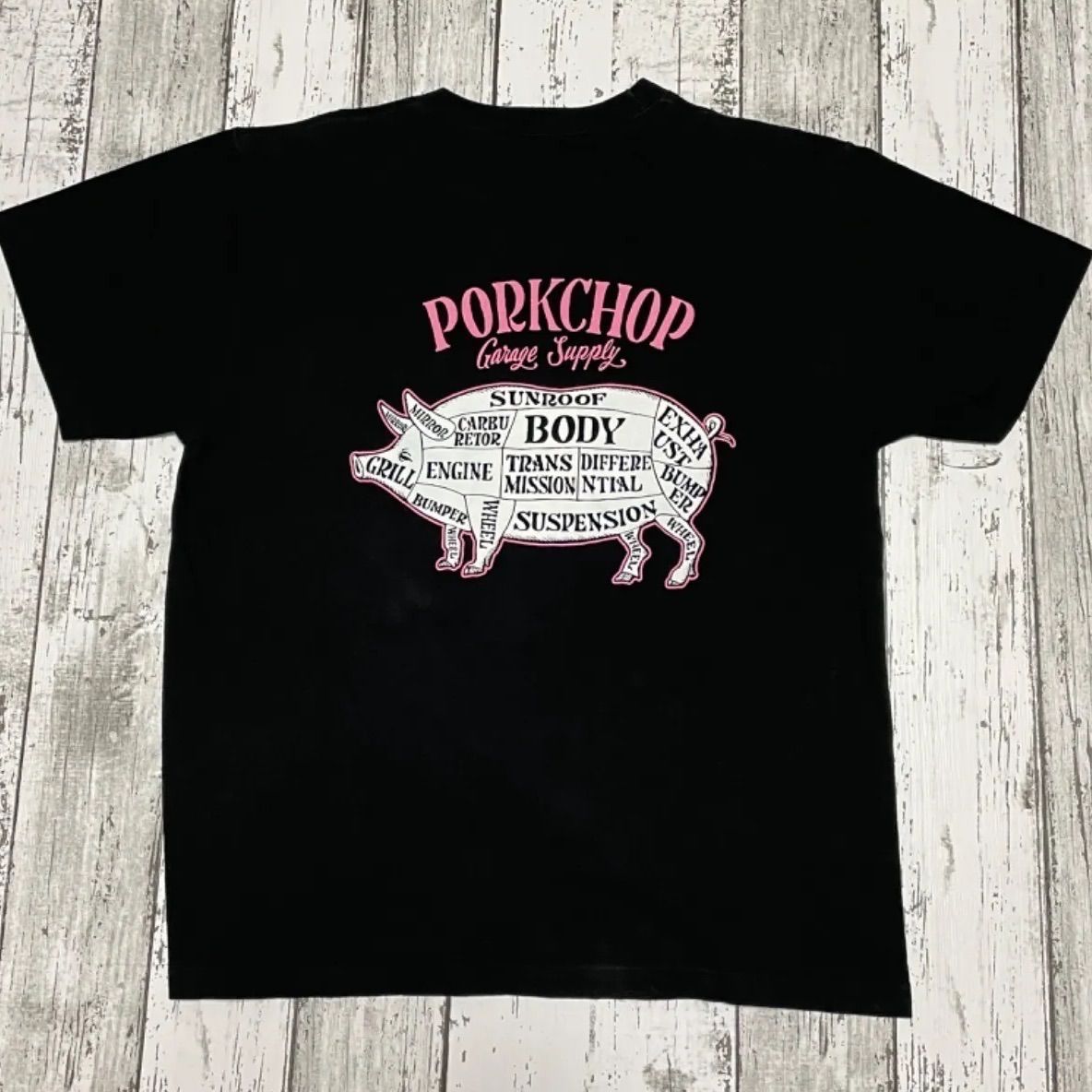 porkchop バックプリントTシャツ